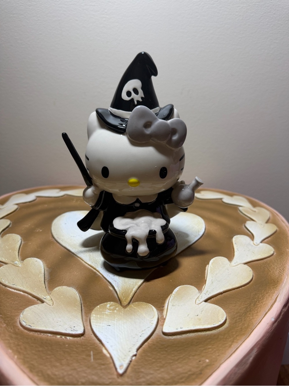 2025 Blue Sky Ceramic Hello Kitty Halloween Wizard with Cauldron & Wand